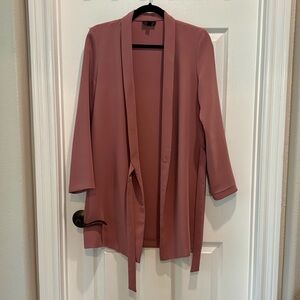 Topshop Dusty Pink Open Front Jacket